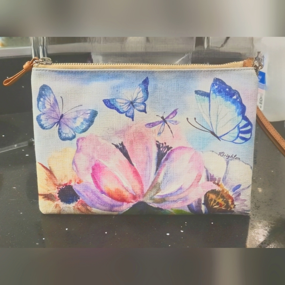 Brighton Floral and Butterfly Clutch